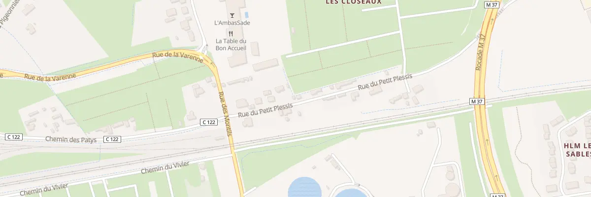 Plan du 49 Rue du Petit Plessis à La Riche