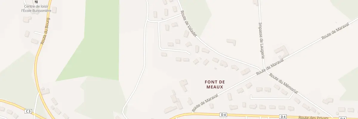 Plan du 11 Imp des Coquelicots à Coursac