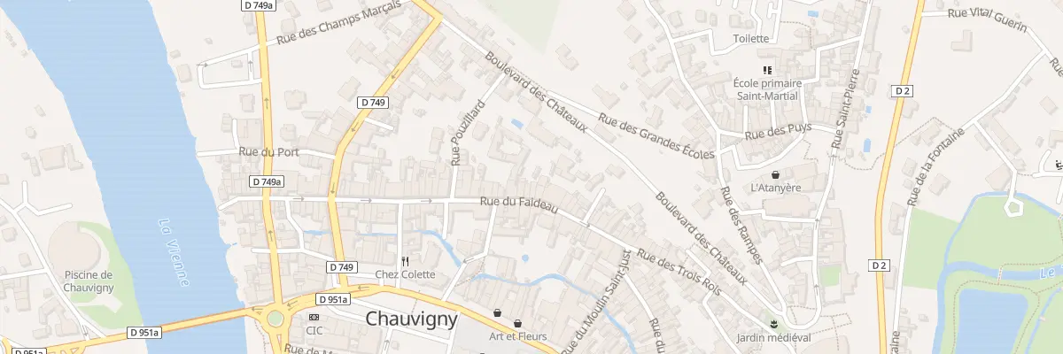 Plan du 47 Rue Faideau à Chauvigny