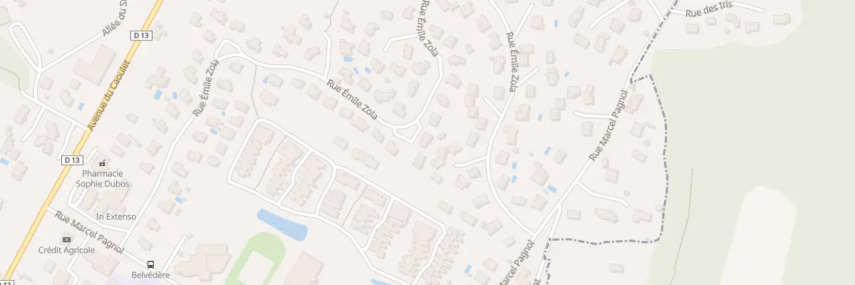 Plan du 44 Rue Emile Zola à Foulayronnes
