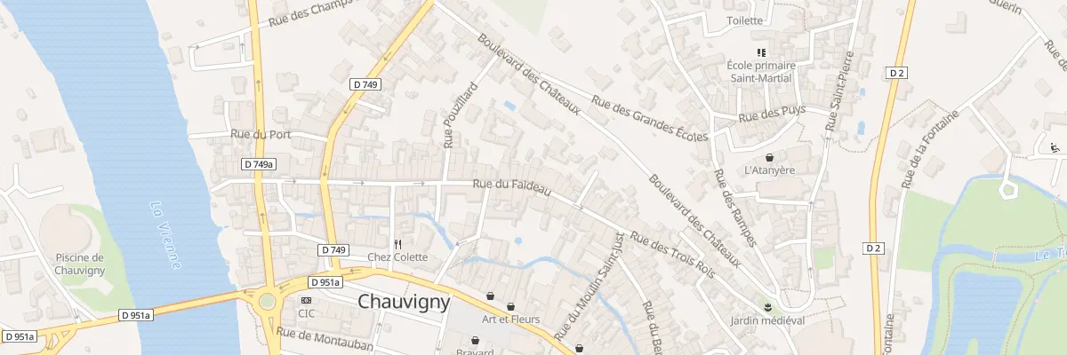 Plan du 51 Rue Faideau à Chauvigny