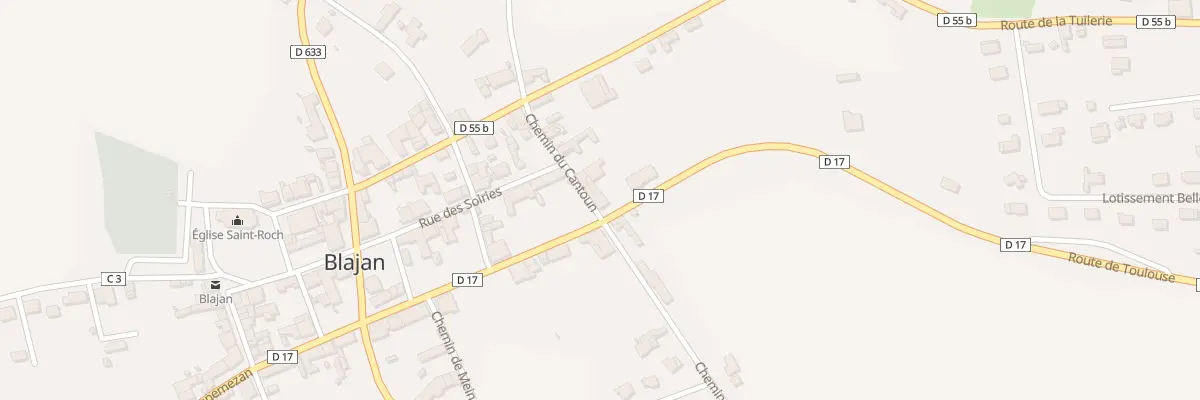 Plan du 93 Village à Blajan