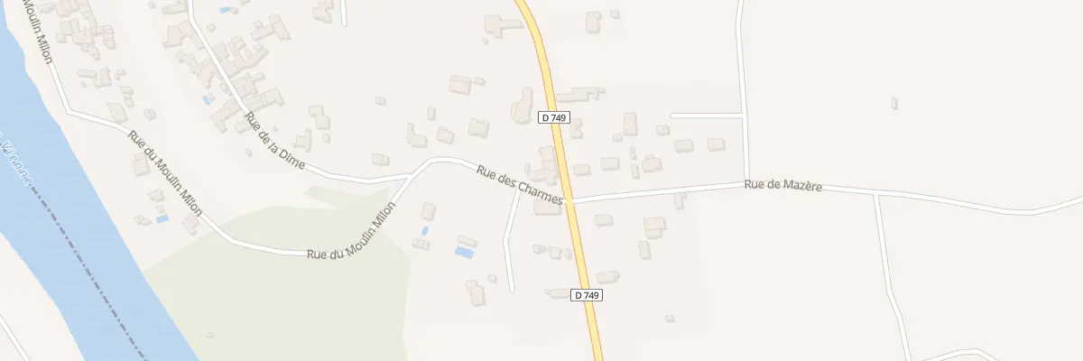 Plan du 2 Rue des Charmes à Chauvigny