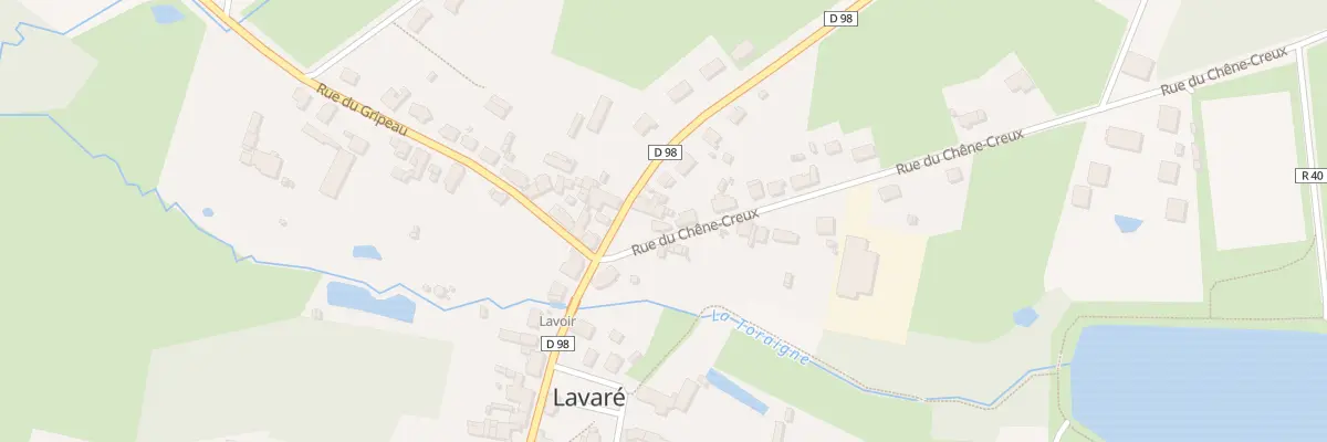 Plan du 3 Rue du Chene Creux à Lavaré