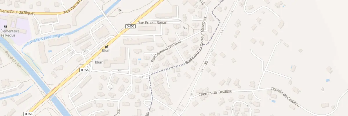 Plan du 3 All Châteaubriand à Agen
