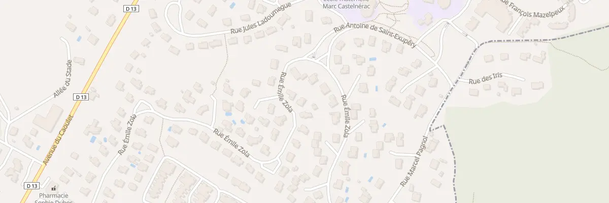 Plan du 54 Rue Emile Zola à Foulayronnes