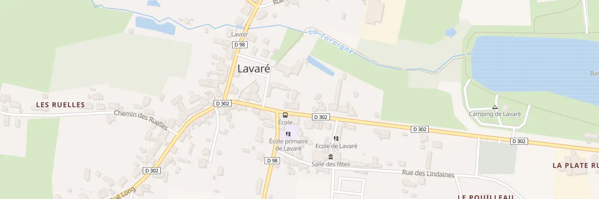 Plan du 3 Rue du Bois Aux Moines à Lavaré