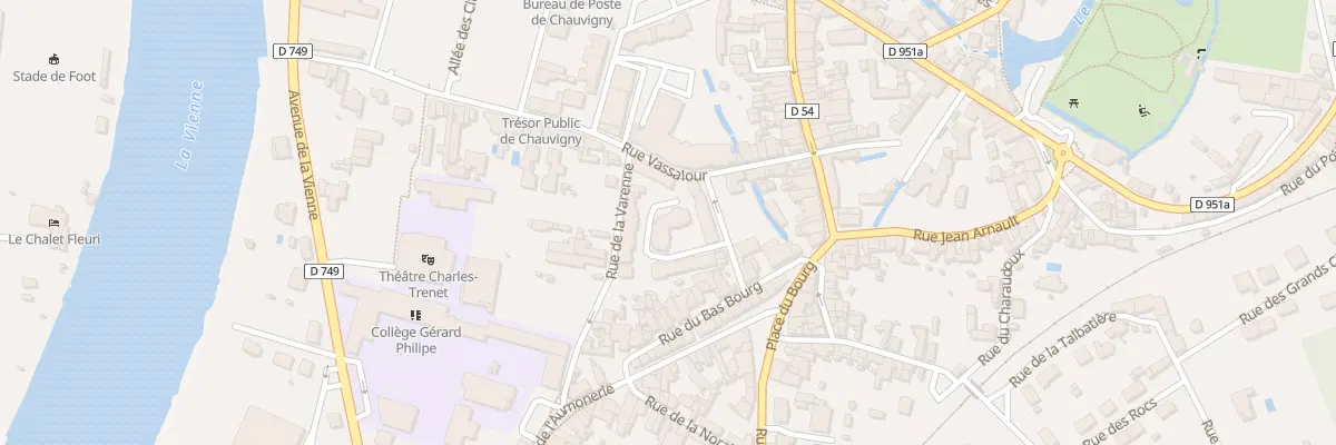 Plan du 20 Rue Neuve du Bas Bourg à Chauvigny