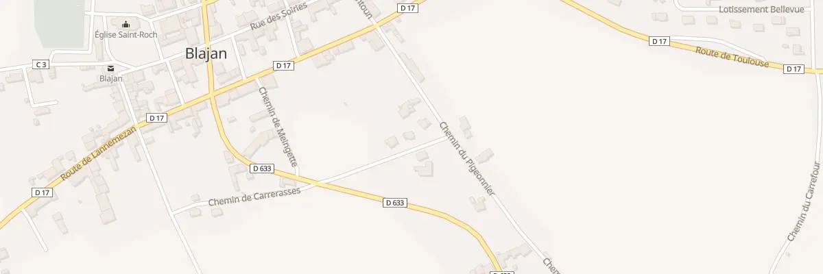 Plan de Che de Carrerasses à Blajan