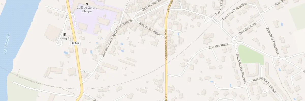 Plan du 8 Rue de Montmorillon à Chauvigny