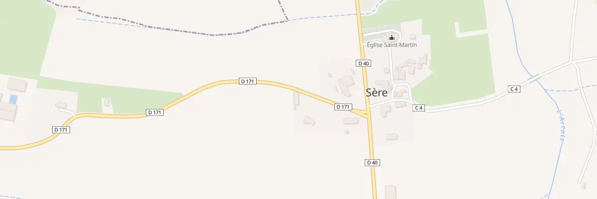 Plan du 5009 Au Choart à Sère