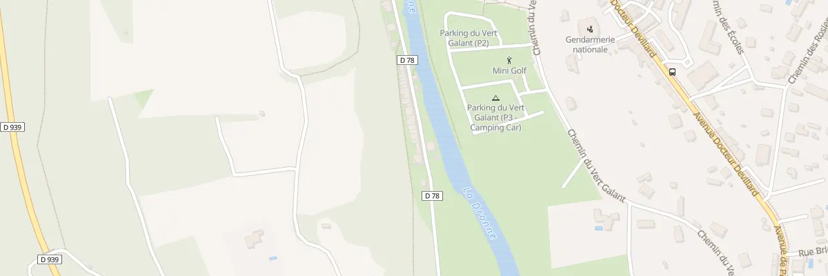 Plan du 64 Av Pierre de Bourdeilles à Brantôme en Périgord
