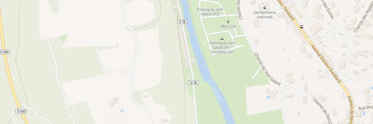 Plan du 68 Av Pierre de Bourdeilles à Brantôme en Périgord