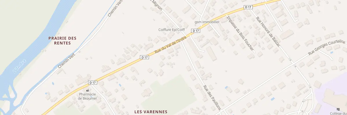 Plan du 114 Rue du Val de l’Indre à Monts