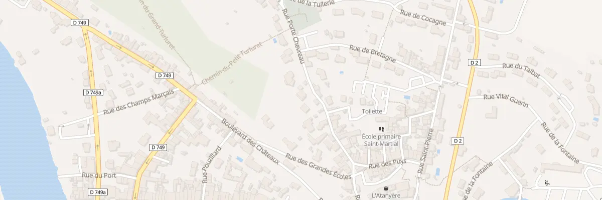 Plan du 23 Rue Porte Chevreau à Chauvigny