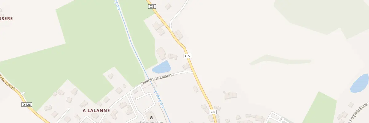 Plan du 373 Che de Lalanne à Pessan