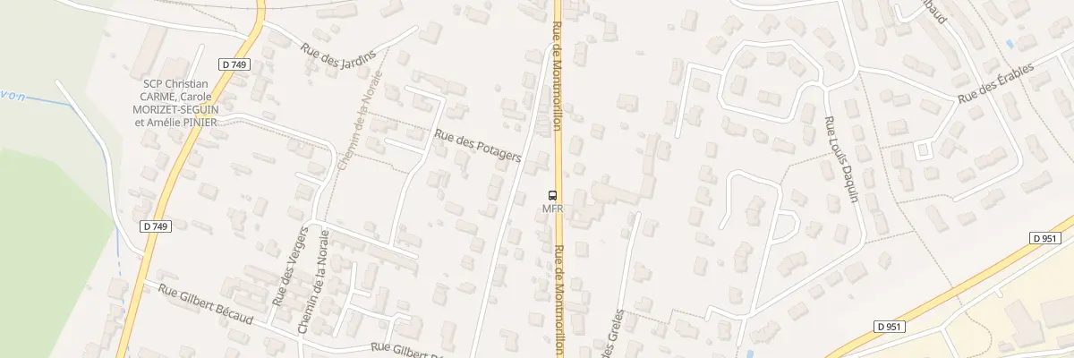 Plan du 28 Rue de Montmorillon à Chauvigny