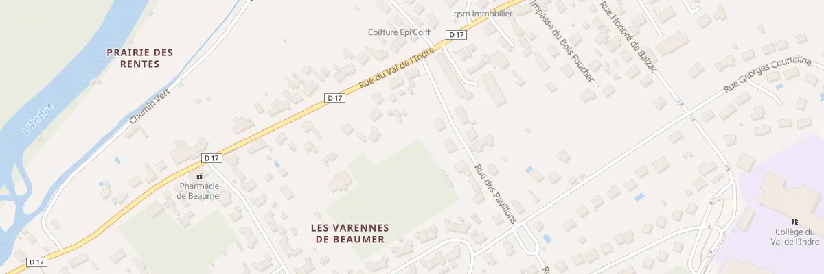 Plan du 110 Rue du Val de l’Indre à Monts