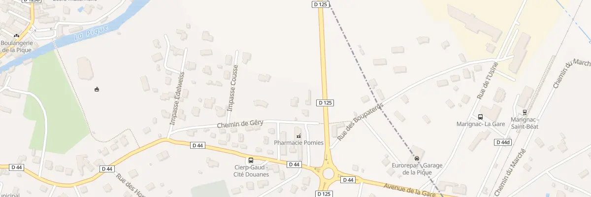 Plan du 17 Che de Gery à Cierp-Gaud