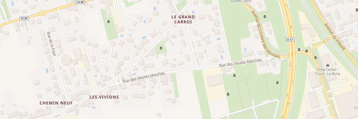 Plan du 111 Rue des Hautes Marches à La Riche