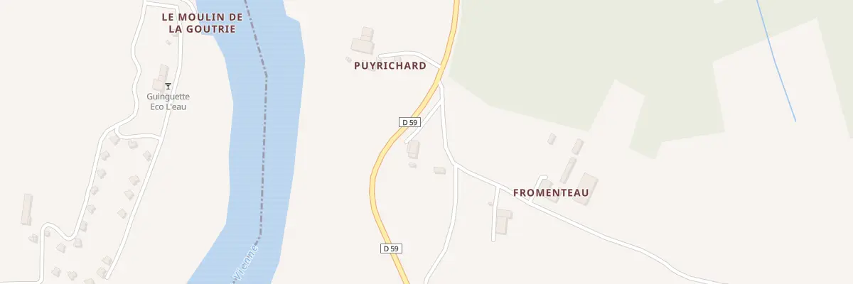 Plan du 2 Fromenteau à Chirac