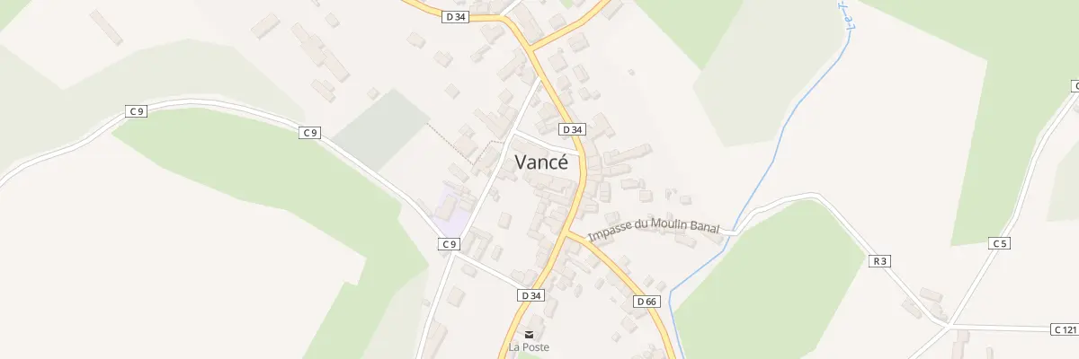 Plan du 9 Pl Saint-martin à Vancé