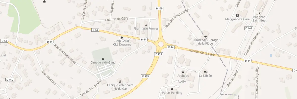 Plan du 74 Rue du Pic du Gar à Cierp-Gaud