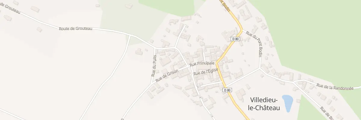 Plan du 1 Rue du Vieux Château à Villedieu-le-Château