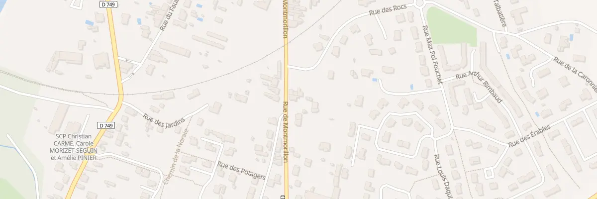 Plan du 29 Rue de Montmorillon à Chauvigny