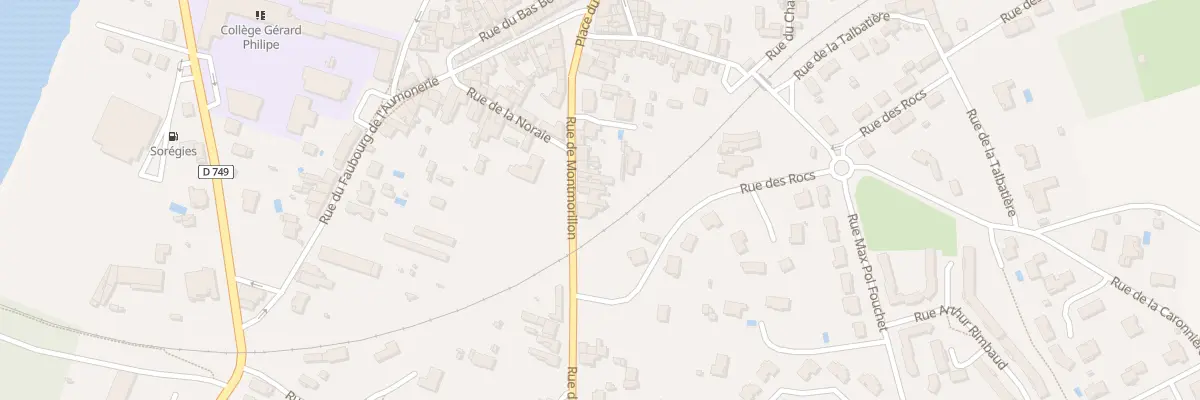 Plan du 21 Rue de Montmorillon à Chauvigny