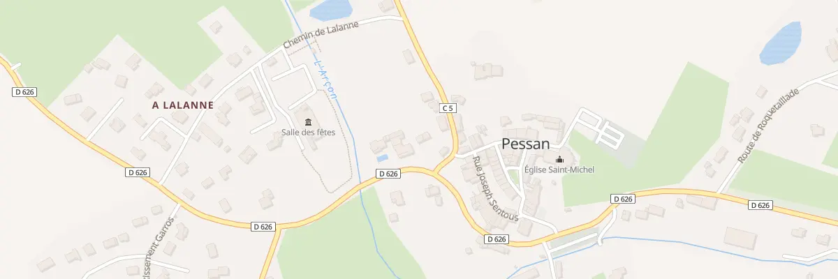 Plan du 13 Rte de Montégut à Pessan