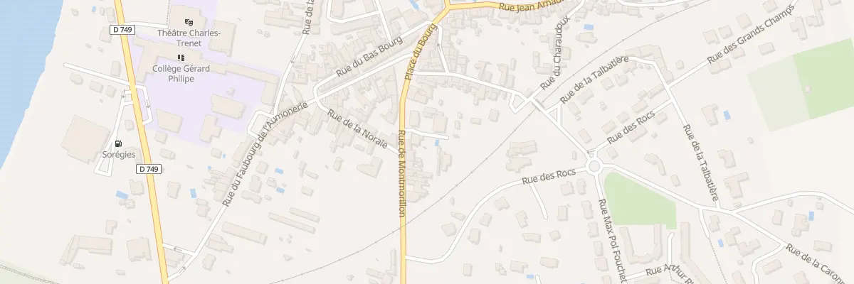 Plan du 5 Rue de Montmorillon à Chauvigny