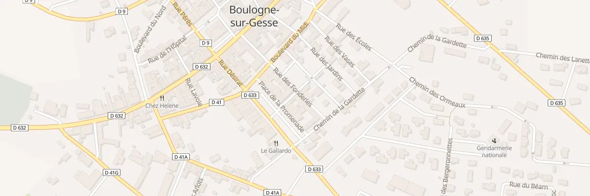 Plan du 8 Rue des Fonderies à Boulogne-sur-Gesse