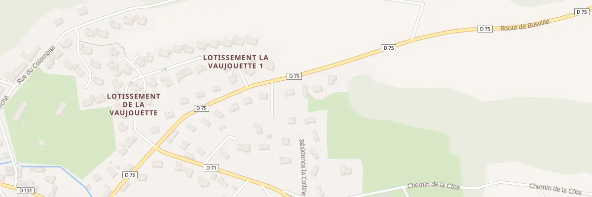 Plan du 18 Rte de Bosville à Grainville-la-Teinturière