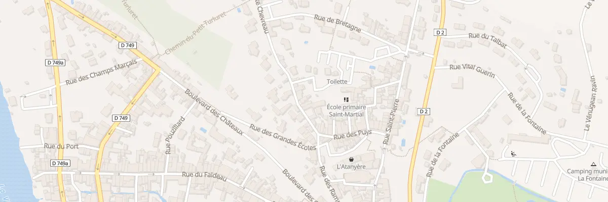 Plan du 12 Rue Porte Chevreau à Chauvigny