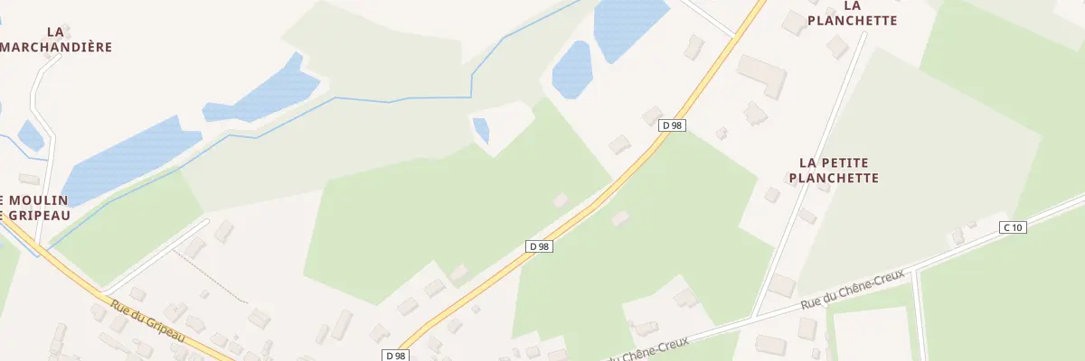 Plan de la Rue de L Aumonerie à Lavaré