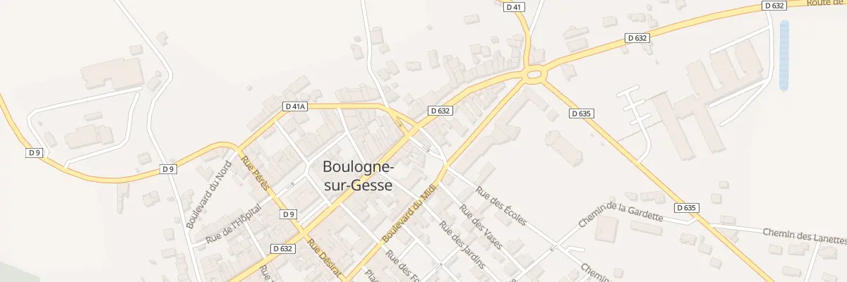 Plan du 3 Rue des Platanes à Boulogne-sur-Gesse