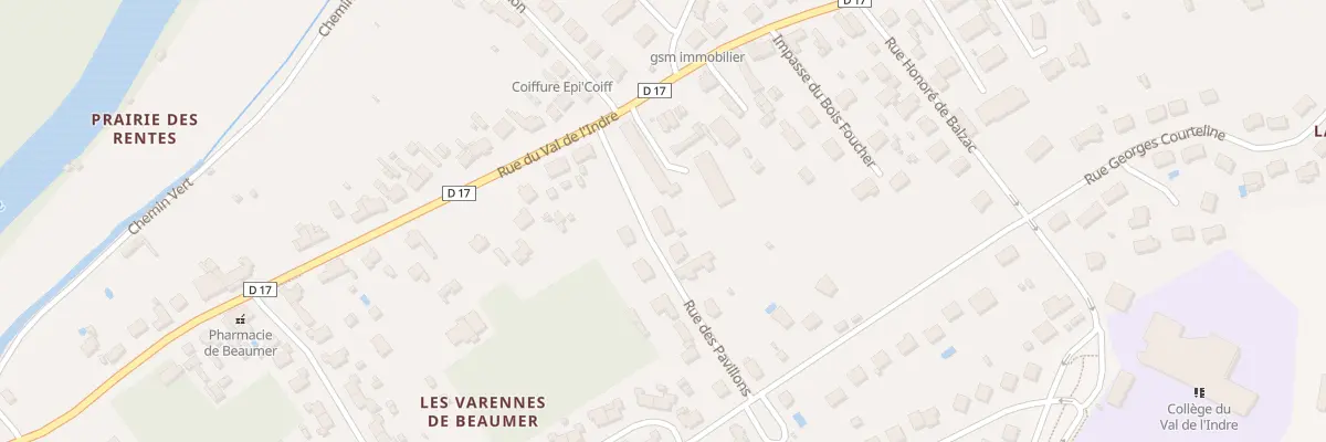 Plan du 2 Rue des Pavillons à Monts