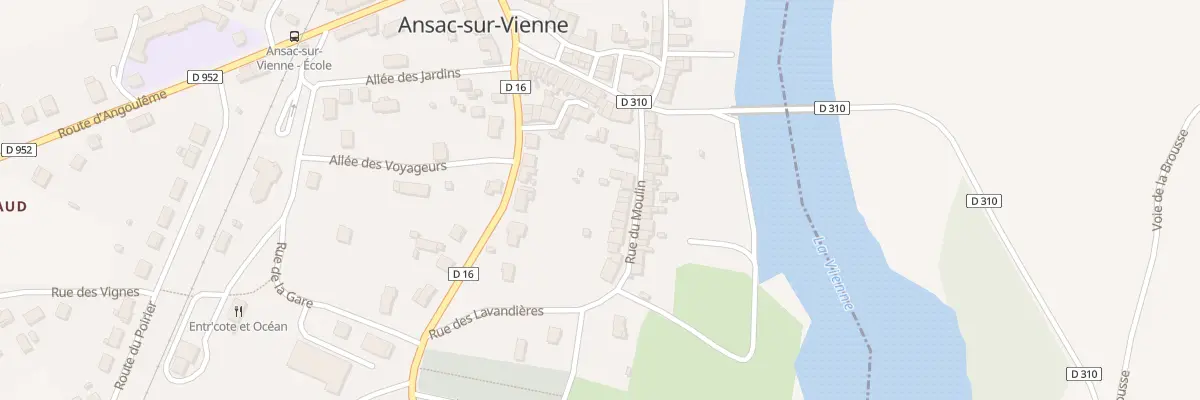 Plan du 12 Rue du Moulin à Ansac-sur-Vienne