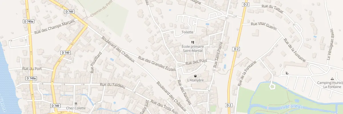 Plan du 7 Rue Porte Chevreau à Chauvigny