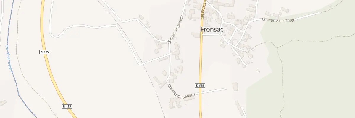 Plan du 89A Le Village à Fronsac