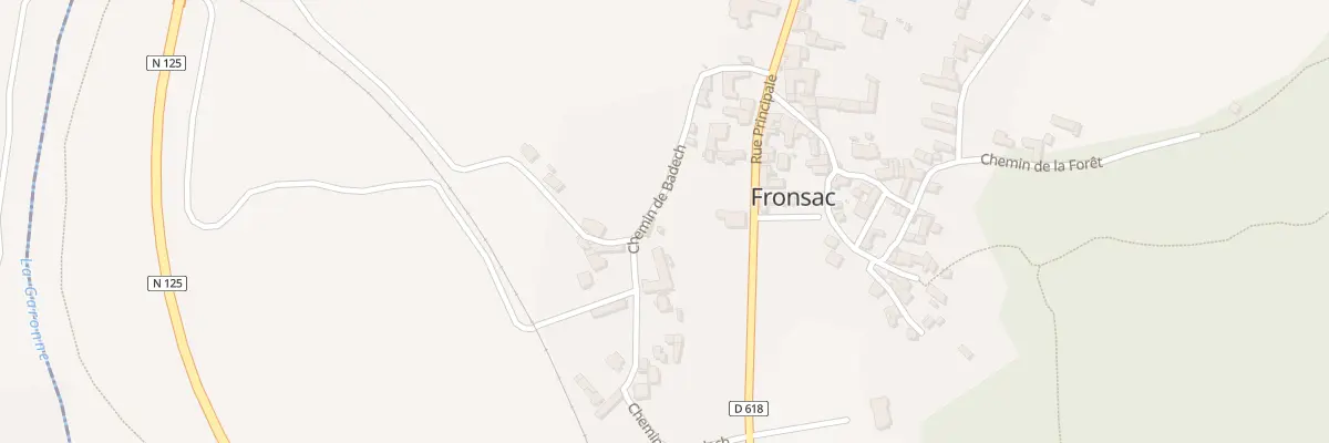 Plan du 88 Le Village à Fronsac