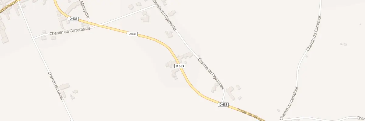 Plan du 3 Rte de Montrejeau à Blajan