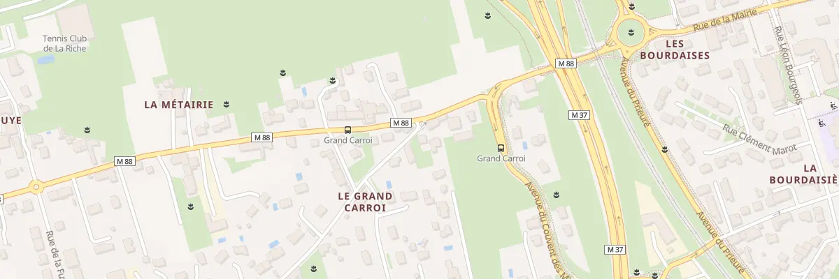 Plan du 2 Rue du Grand Carroi à La Riche