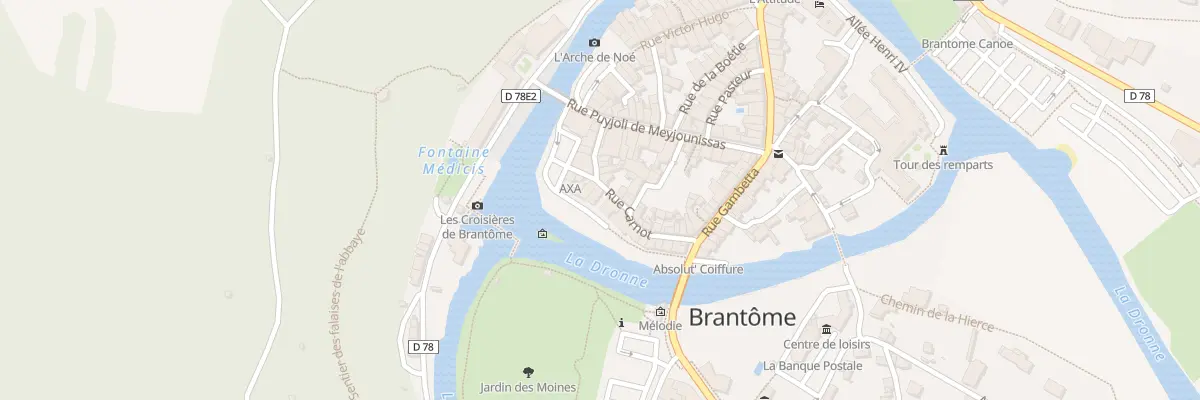 Plan du 9 Quai Bertin à Brantôme en Périgord