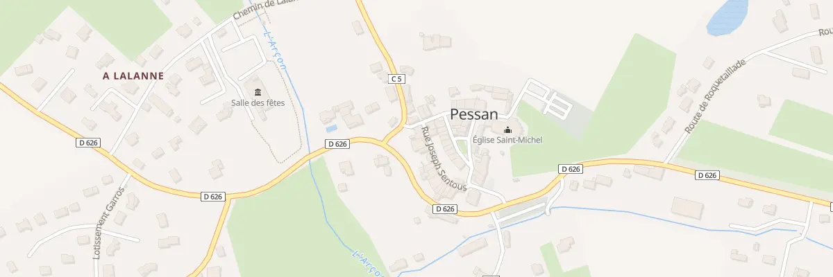 Plan du 194 Rte d’Auch à Pessan