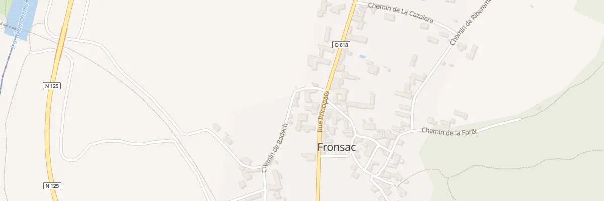 Plan du 98 Le Village à Fronsac