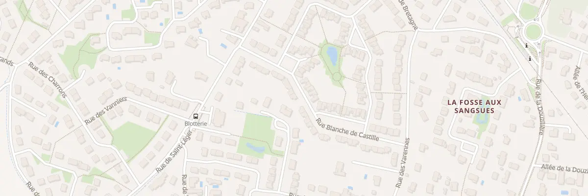 Plan du 34 Rue Blanche de Castille à Joué-lès-Tours