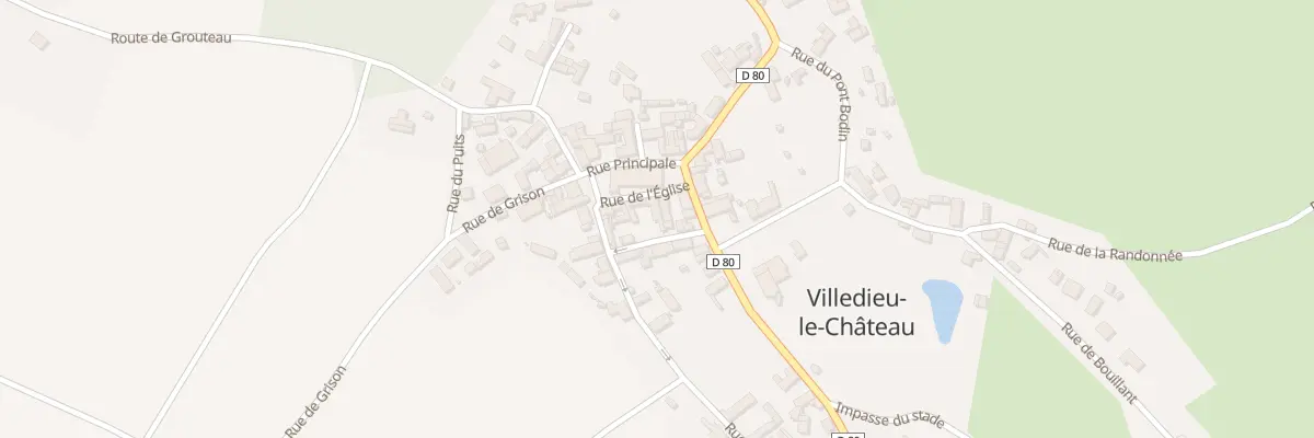 Plan du 3 Rue de l’Eglise à Villedieu-le-Château