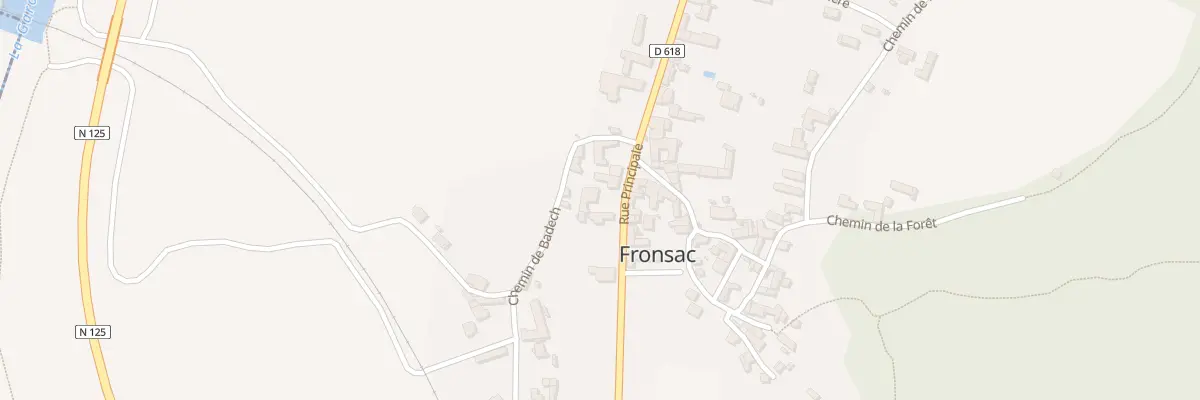 Plan du 9 Rue Principale à Fronsac